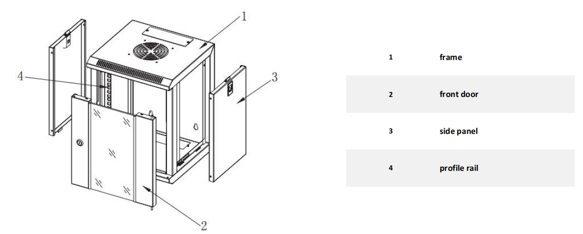 FCST04405 Wall Mount Rack (4) FCST04405 جدار جبل الرف (4)
