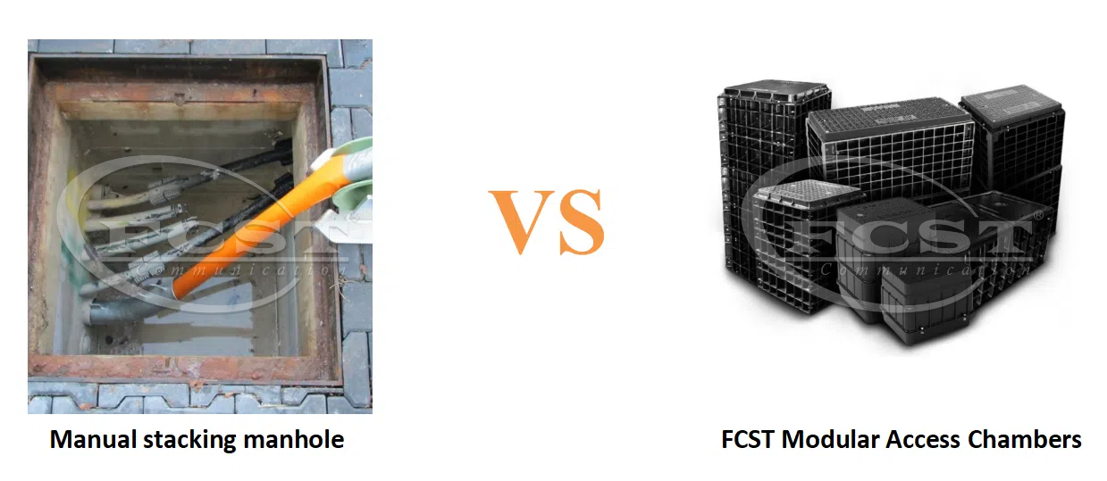 alt Manual Stacking Manhole VS Modular Access Chamber(2) بديل فتحة التراص اليدوية مقابل غرفة الوصول المعيارية(2)