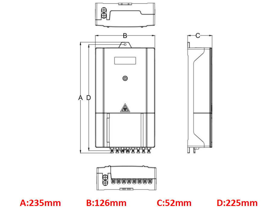 محطة وصول الألياف البديلة - صندوق طرفي من الألياف المقاومة للماء من النوع الخارجي(1)