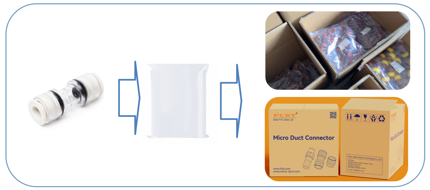 ALT LSZH Micro Dust Straight Connector معلومات التعبئة