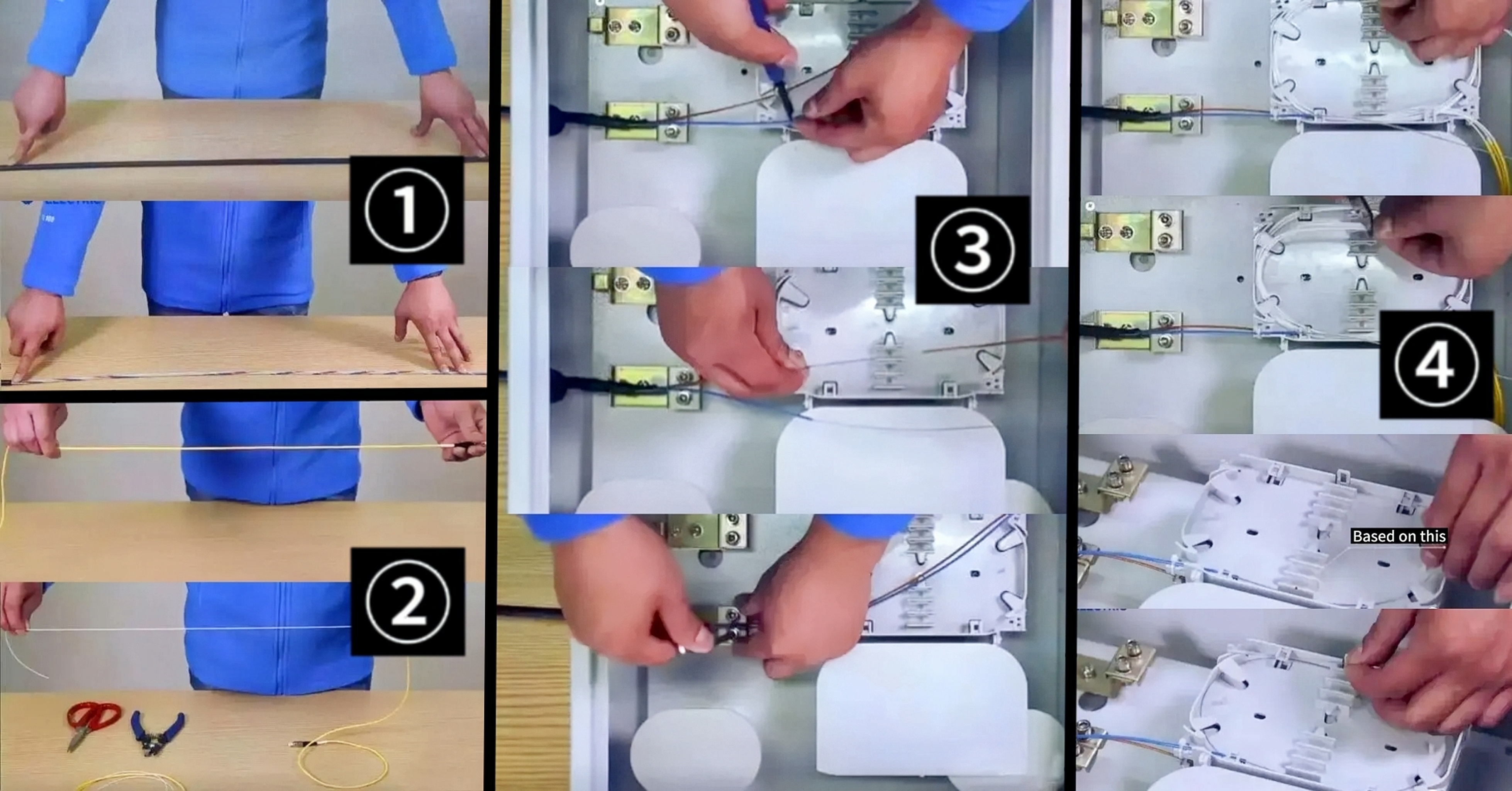 بديل مخطط خطوات لف الألياف الضوئية الموحد