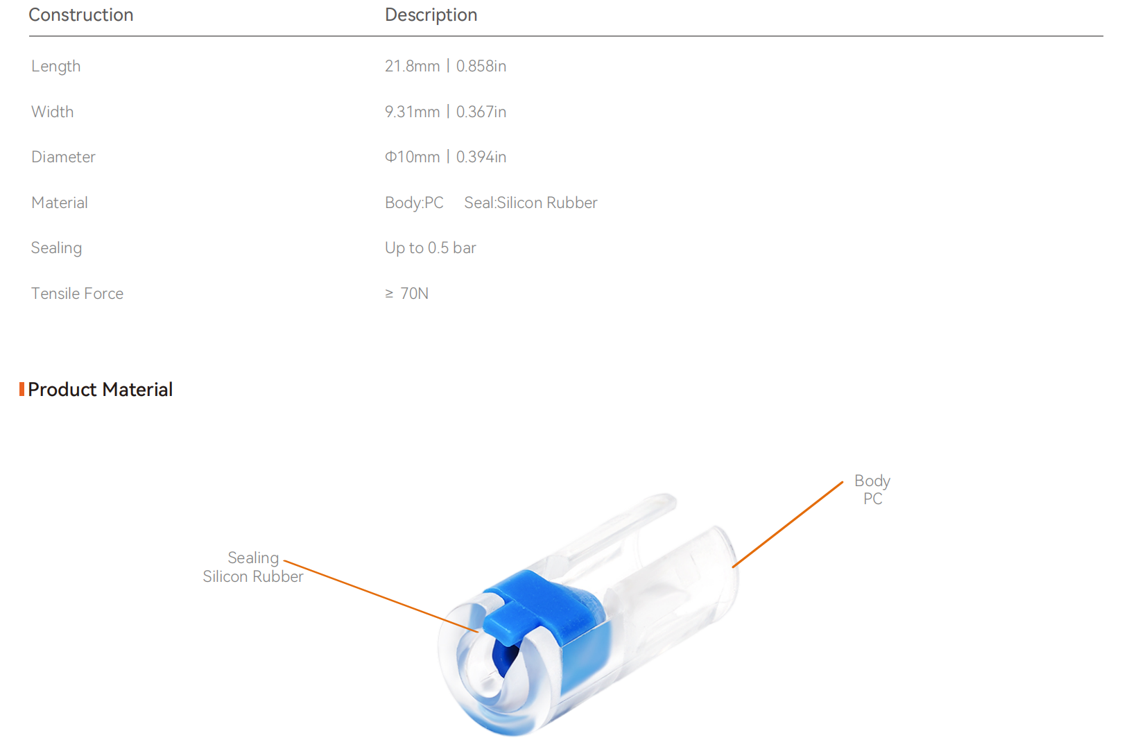 موصل كتلة الغاز القابلة للتقسيم