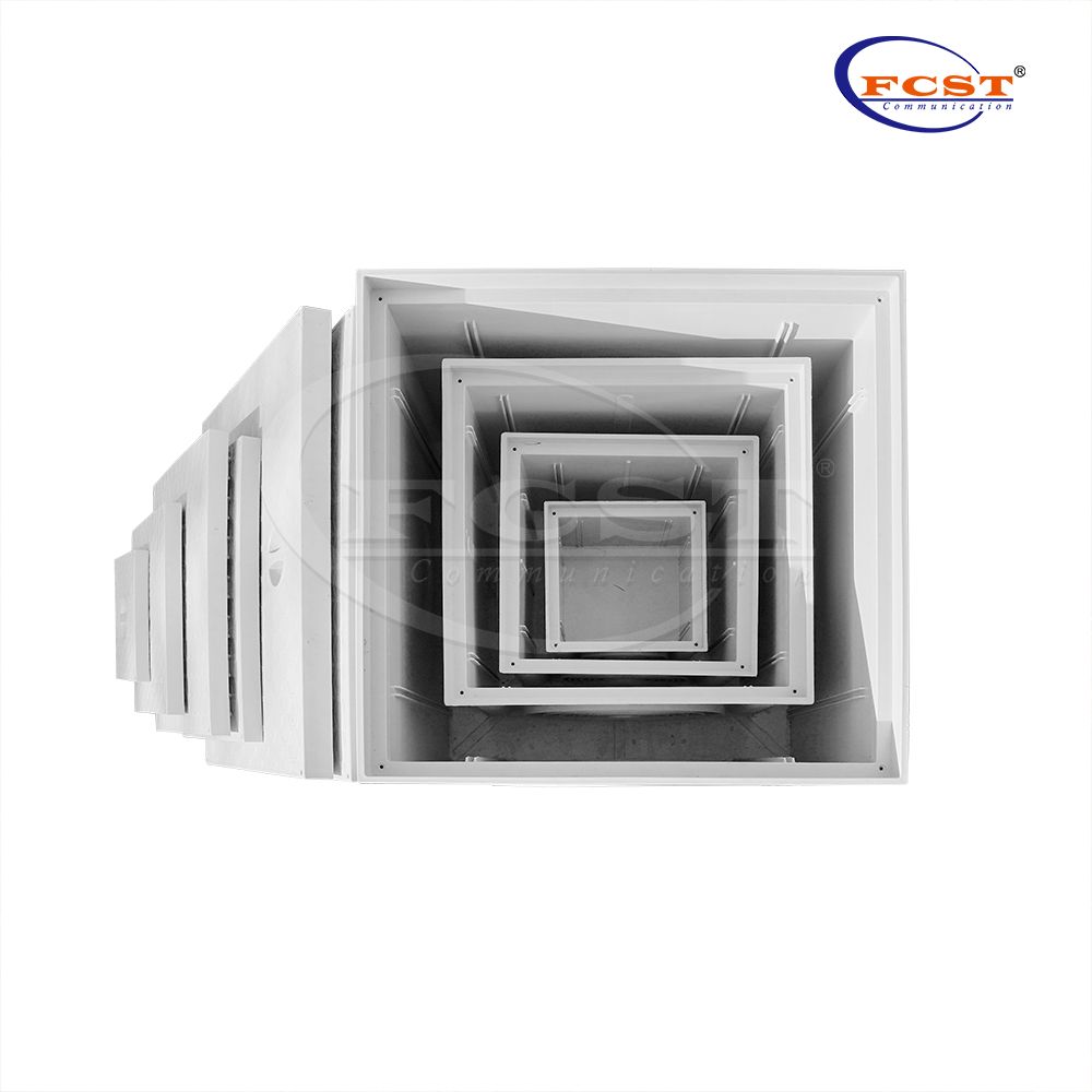 FCST-TH-SMC11-300 254 * 254 * 300 مم 3 طرق للدفن تحت الأرض استنزاف المجاري البلاستيكية للقنوات