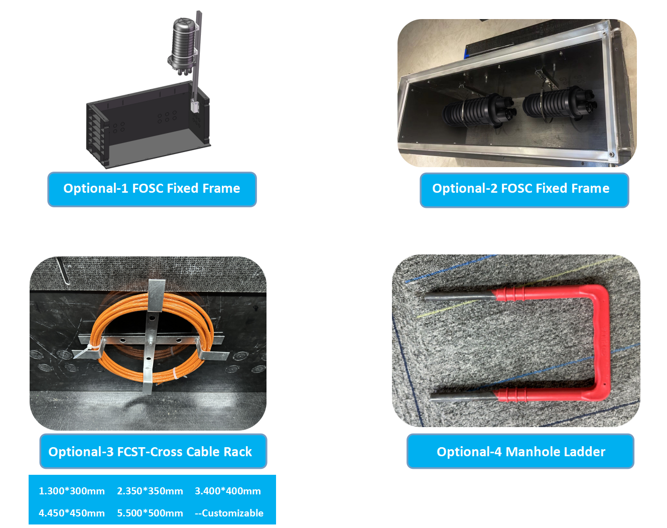 alt fcst smc02 manhole غرفة fosc الإطار الثابت