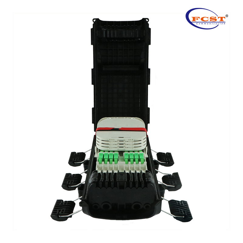 FCST01135 PP المواد IP67 إغلاق محطة الوصول إلى الألياف لكابل التغذية وكابل الإسقاط