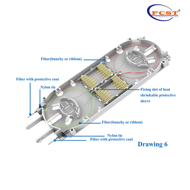 IP68 قاعدة الألياف الضوئية المثبتة على الحائط والمثبتة على القطب لتوزيع الألياف البصرية