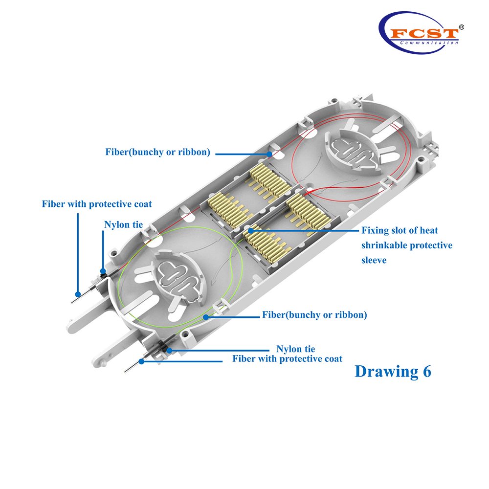 IP68 قاعدة الألياف الضوئية المثبتة على الحائط والمثبتة على القطب لتوزيع الألياف البصرية