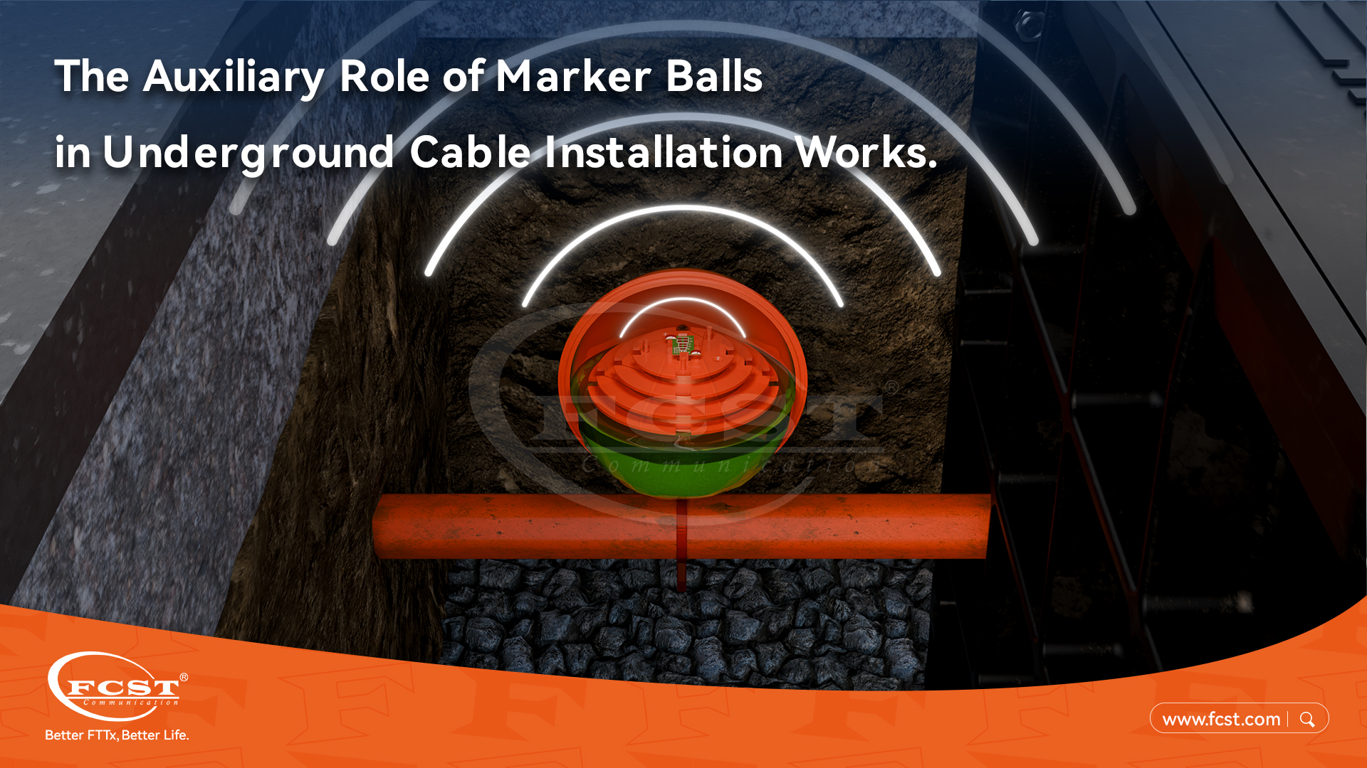 الدور المساعد لكرات التحديد في تركيب الكابلات تحت الأرض
