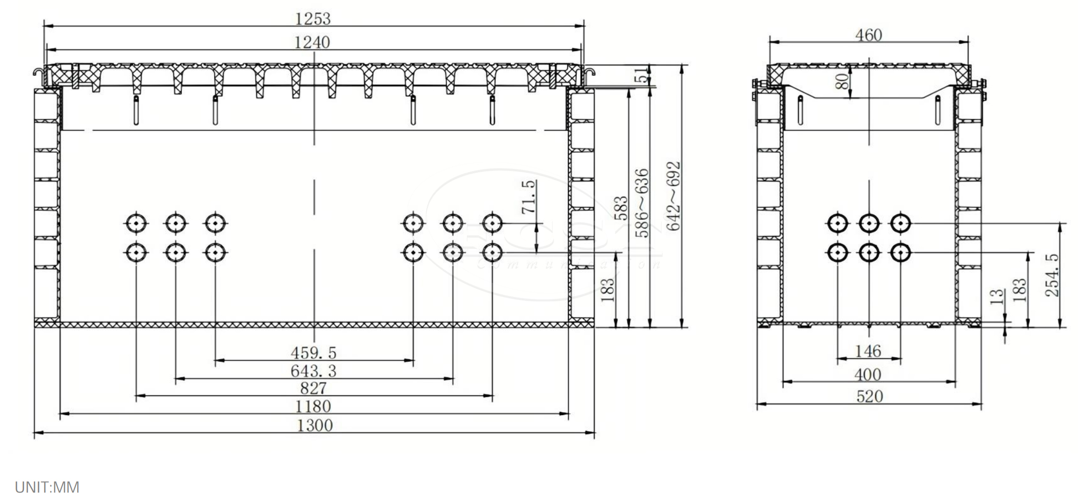 فتحة مدفونة مباشرة
