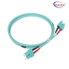 SCUPC-SCUPC دوبلكس OM3 MM 2m PVC 2.0mm كابل تصحيح الألياف البصرية