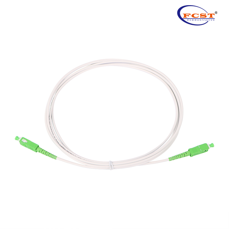 SCAPC-SCAPC SM G657.A2 2m LSZH 3.0mm كابل FO مدرع