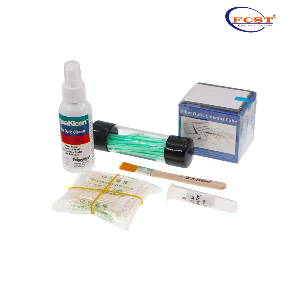 FCST210116 مجموعة أدوات تنظيف أداة الربط البصري الانصهار V-Groove