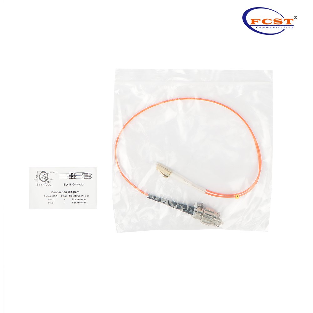 ODC (أنثى) -LC دوبلكس MM 50125 0.5 متر ODC سلك التصحيح