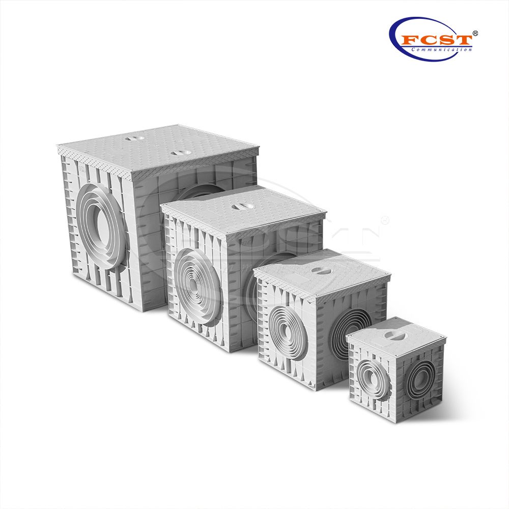 FCST-TH-SMC11-300 254 * 254 * 300 مم 3 طرق للدفن تحت الأرض استنزاف المجاري البلاستيكية للقنوات