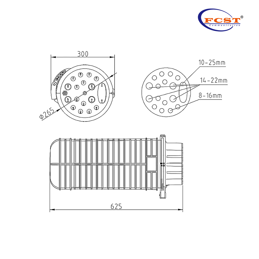 FCST012236-C إغلاق وصلة الألياف البصرية