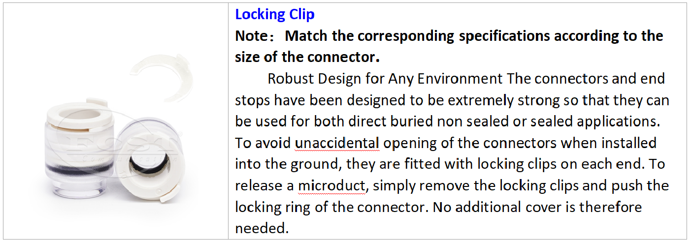 LSZH Micro Duct End Stop Connector Excalities اختيارية اختيارية