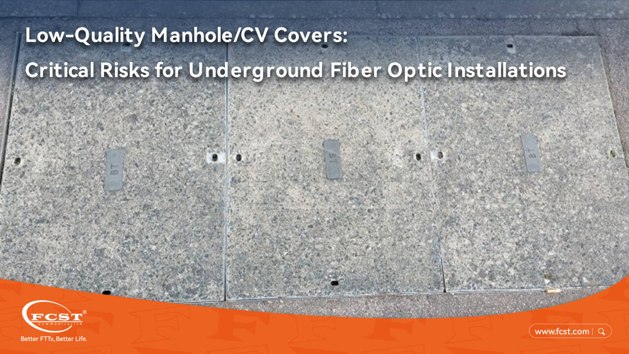 أغطية غرف التفتيش/السير الذاتية منخفضة الجودة: مخاطر جسيمة لتركيبات الألياف الضوئية تحت الأرض