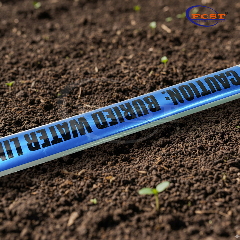 FCST-DWT شريط تحذير قابل للاكتشاف للمرافق المدفونة