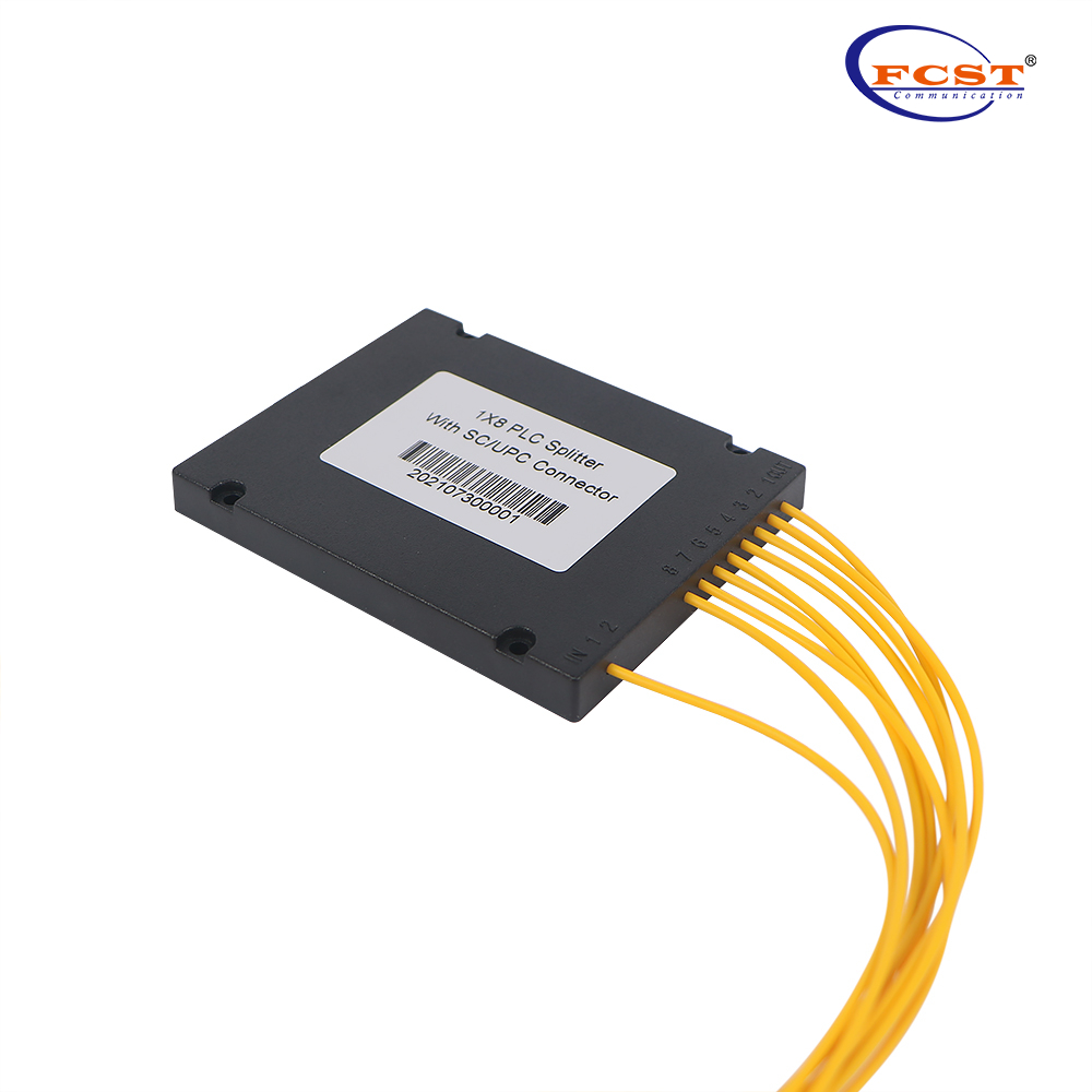 1*8 ABS صندوق نوع PLC الفاصل مع موصل SCUPC