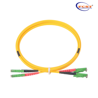 E2000APC-E2000APC دوبلكس SM 2 متر PVC 2.0 ملم كابل تصحيح الألياف البصرية