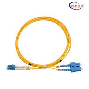 LCUPC-SCUPC دوبلكس أحادي الوضع 3.0 مم 1 متر PVC Patchcord