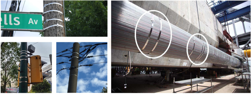 عصابات الفولاذ المقاوم للصدأ