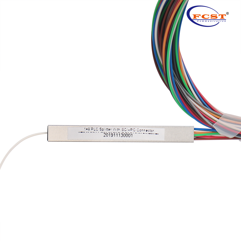 1*8 أنبوب فولاذي نوع PLC الفاصل مع موصل SCAPC