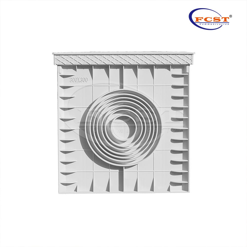 FCST-TH-SMC11-300 254 * 254 * 300 مم 3 طرق للدفن تحت الأرض استنزاف المجاري البلاستيكية للقنوات