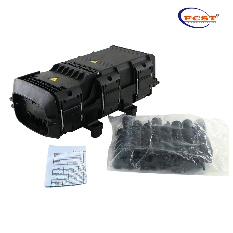 FCST01135 PP المواد IP67 إغلاق محطة الوصول إلى الألياف لكابل التغذية وكابل الإسقاط