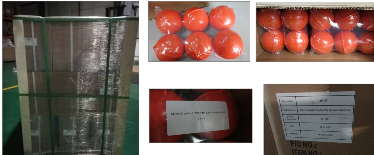 كرات علامة لتحديد المواقع تحت الأرض