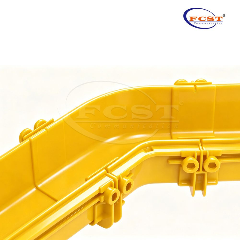 FCST-CR120-ELB45 كوع أفقي 45° 120 مم لقناة الألياف