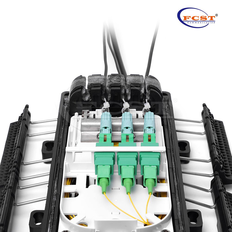 FCST022113 إغلاق محطة الوصول بالألياف - صندوق إنهاء IP68 FTTX للتركيب على الحائط/العمود
